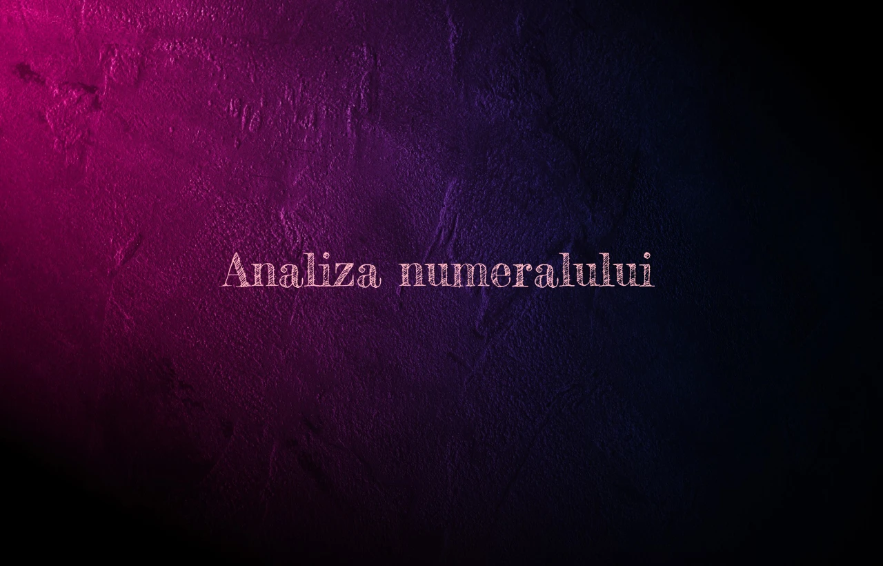 analiza numeralului