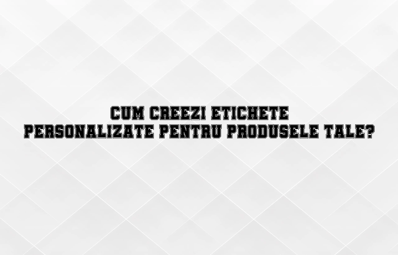 Cum creezi etichete personalizate pentru produsele tale?