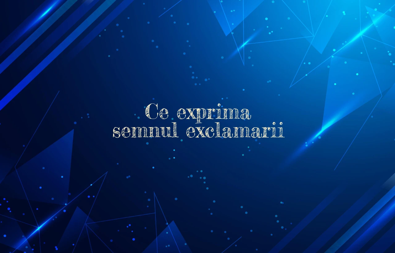 ce exprima semnul exclamarii